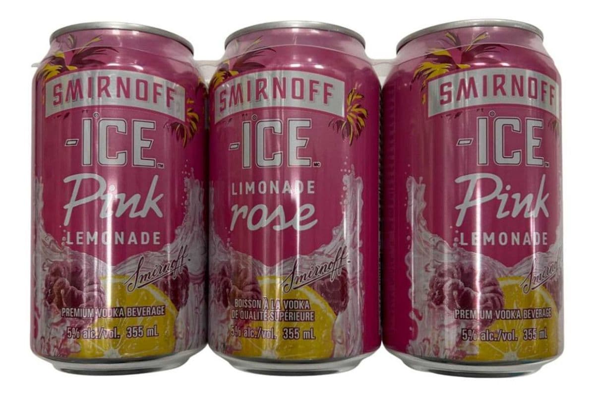 Smirnoff Ice Pink Lemonade (6 x 355ml Can)
