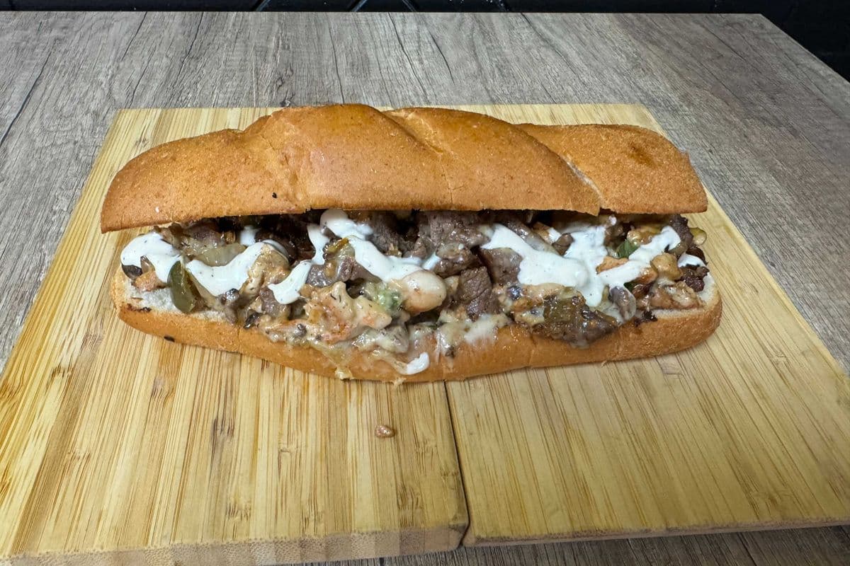 Bird n Philly Steak Sandwich