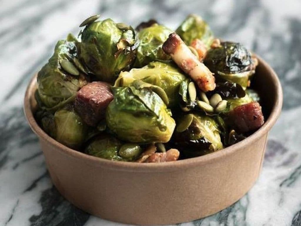 Brussels Sprouts with Double Smoked Bacon