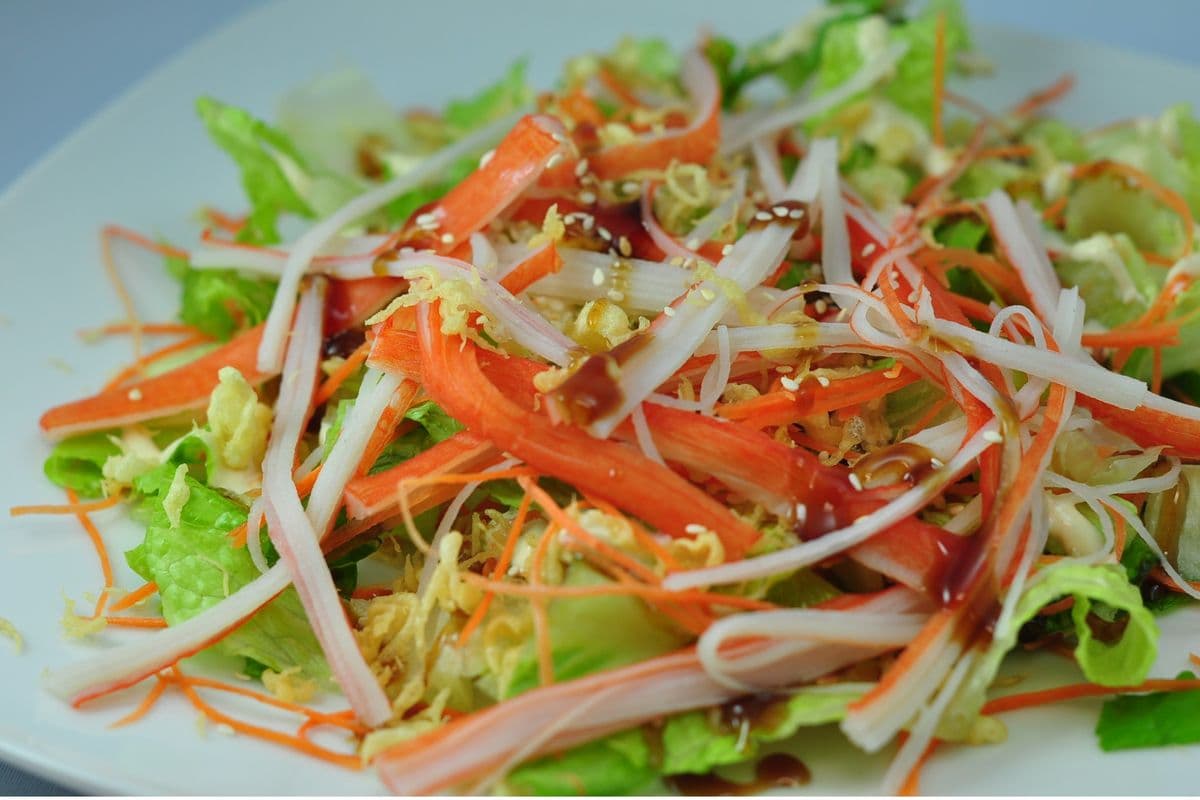 13. Salade japonaise à la goberge