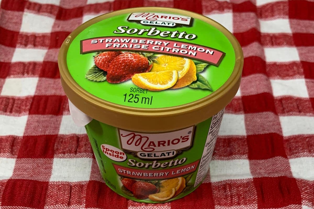 Gelato Cup-Lemon and Strawberry