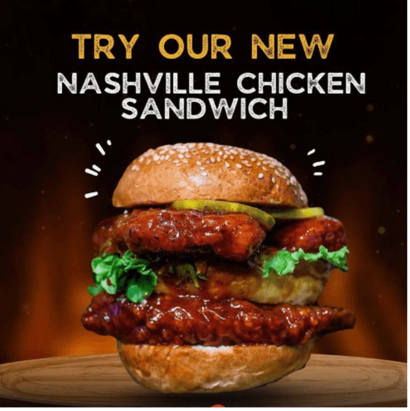 Nashville Chicken Burger Combo