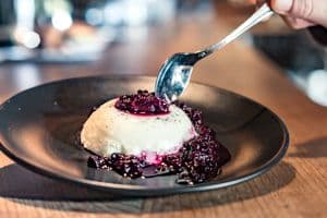 Panna Cotta with Berry Compote