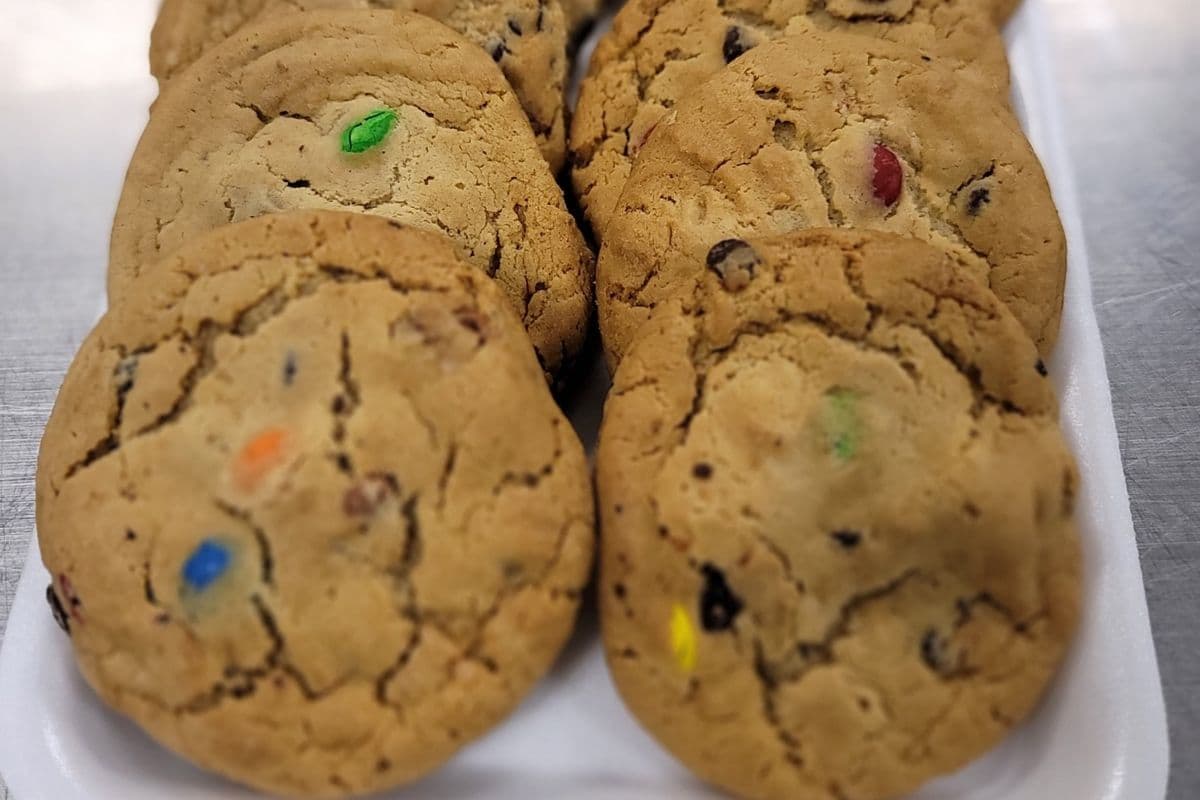 M&M cookie
