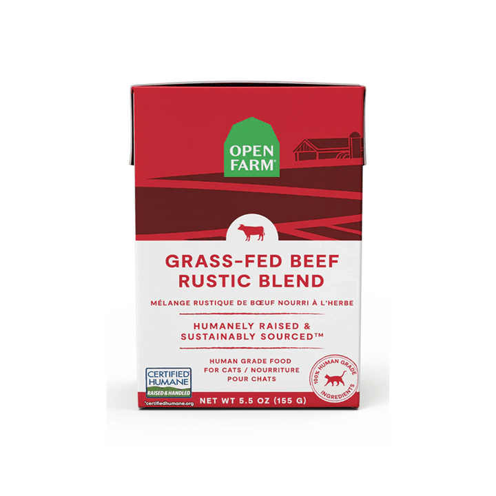 Open Farm Wet Cat Food - Grass-Fed Beef Rustic Blend (5.5 oz)