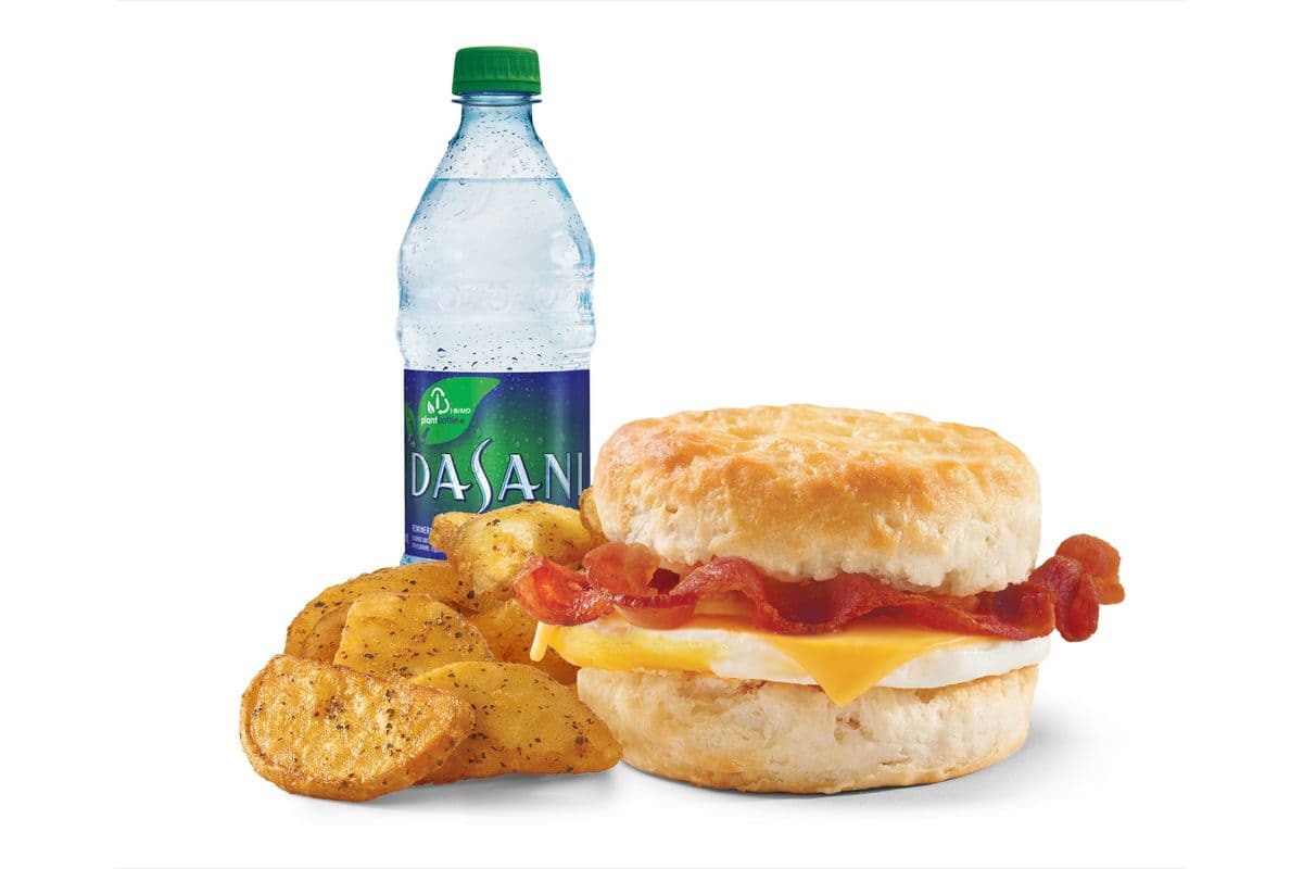 Bacon, Egg, and Cheese Biscuit Combo (Cals: 660)