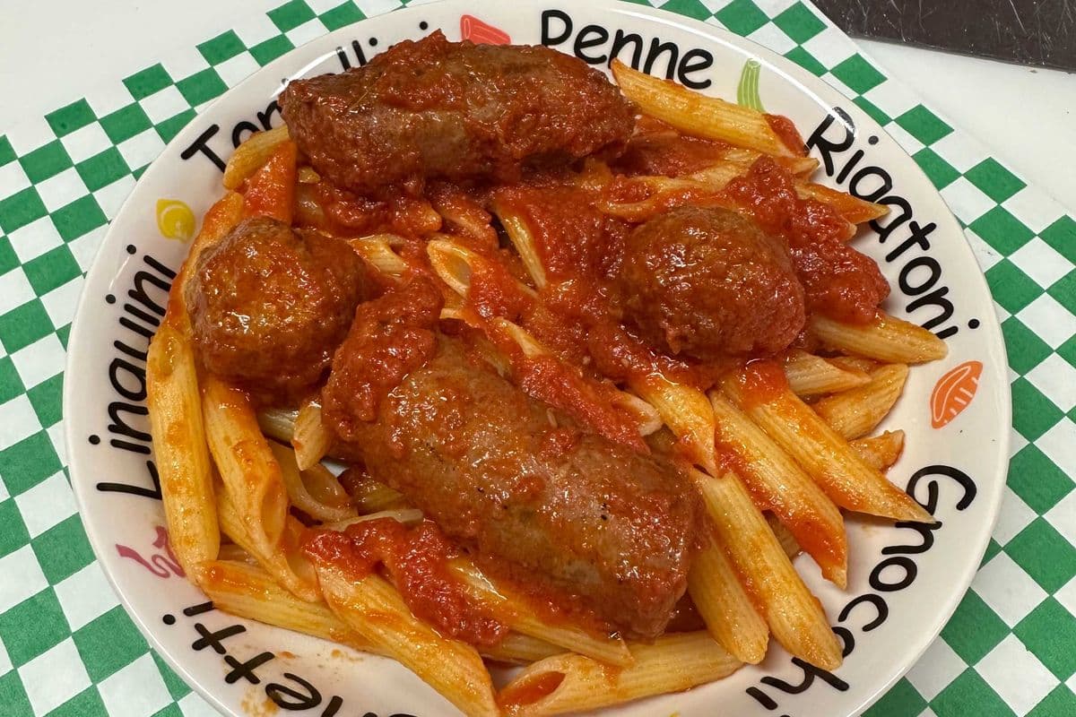 Pasta with Sausage & Meatballs