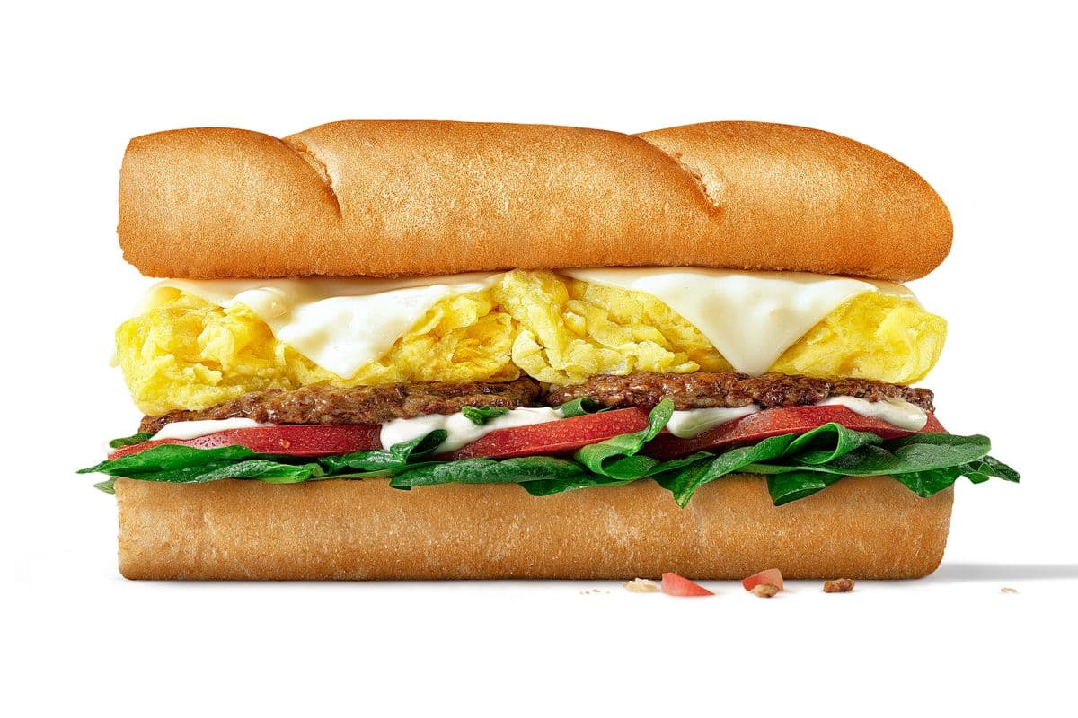 Œuf et saucisse 6" / 6" Egg & Sausage Sub (350 Cals)