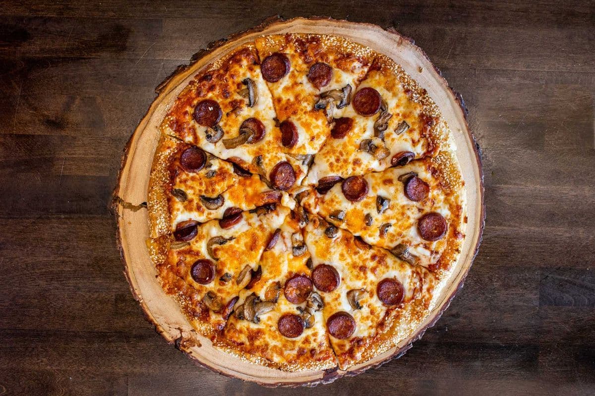 #7 - 8" Chorizo Mushroom Pizza
