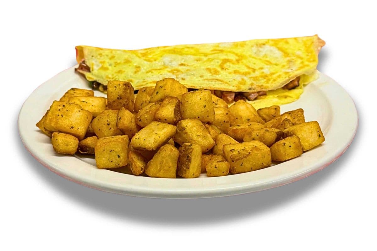 Omelette with Hash Browns