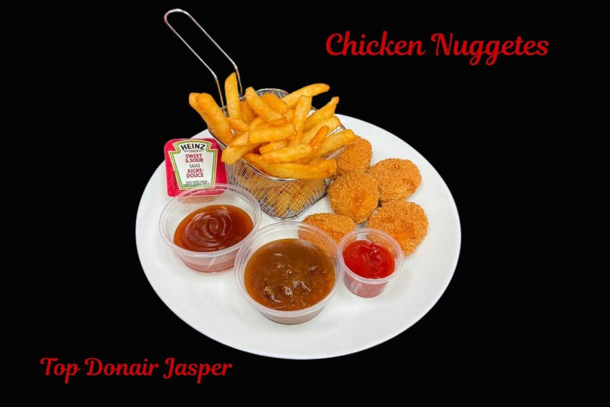 Chicken Nuggets (10 pcs), Fries, and Pop