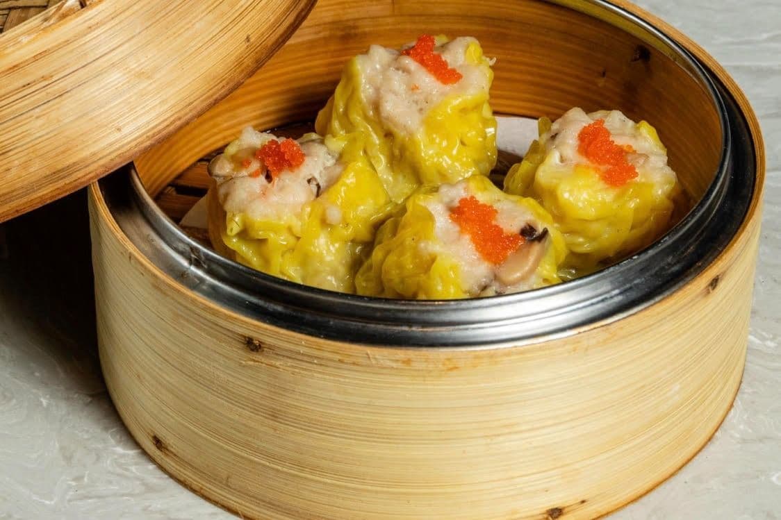 2. Steamed Shiu-Mai with Tobiko Pork Shrimp and Mushroom