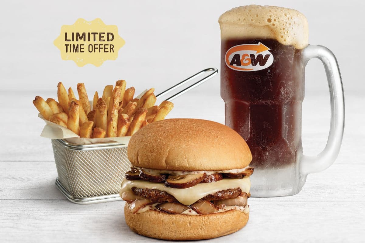 Mushroom Mozzarella Buddy Burger Combo