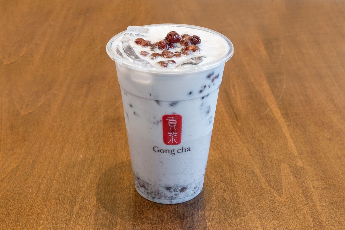 Taro Red Bean Milk Tea