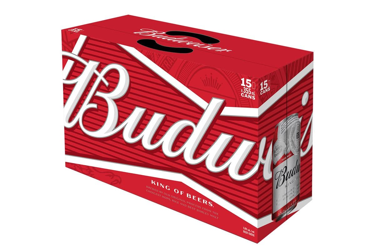 Budweiser 15 cans (15 x 355ml)