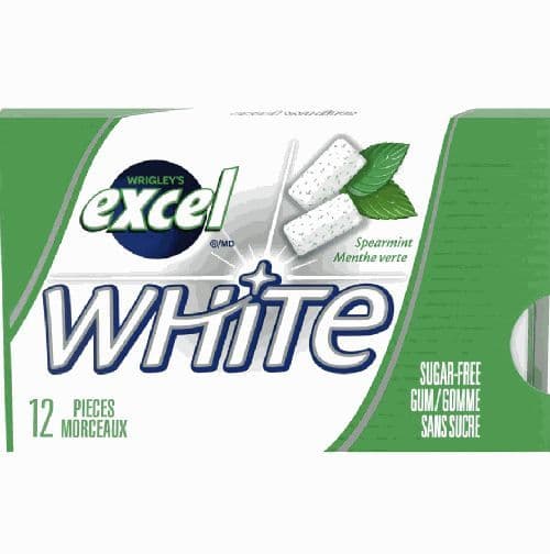 Excel white spearmint 18pc