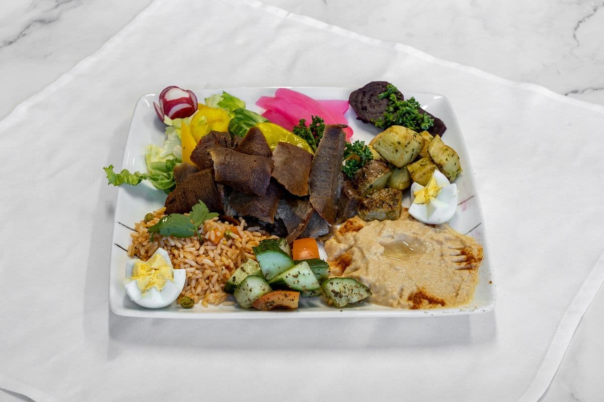 Assiette shawarma au bœuf