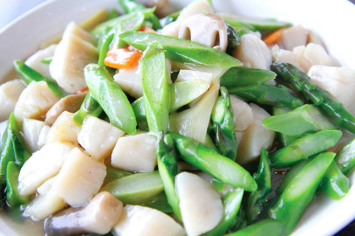 Stir Fried Scallop with Asparagus 蘆筍炒帶子