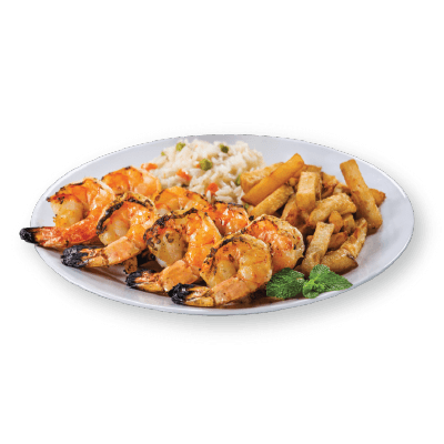 Brochettes de crevettes / Shrimp Skewers