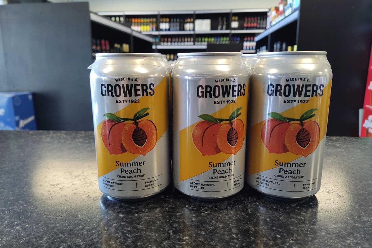 Grower's - Summer Peach (6 x 355ml Can)
