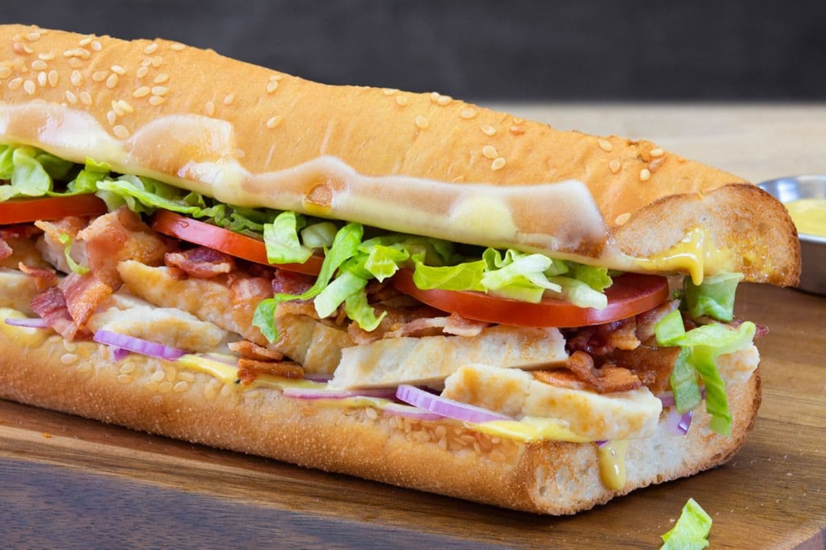 12" Large Honey Mustard Chicken Sub