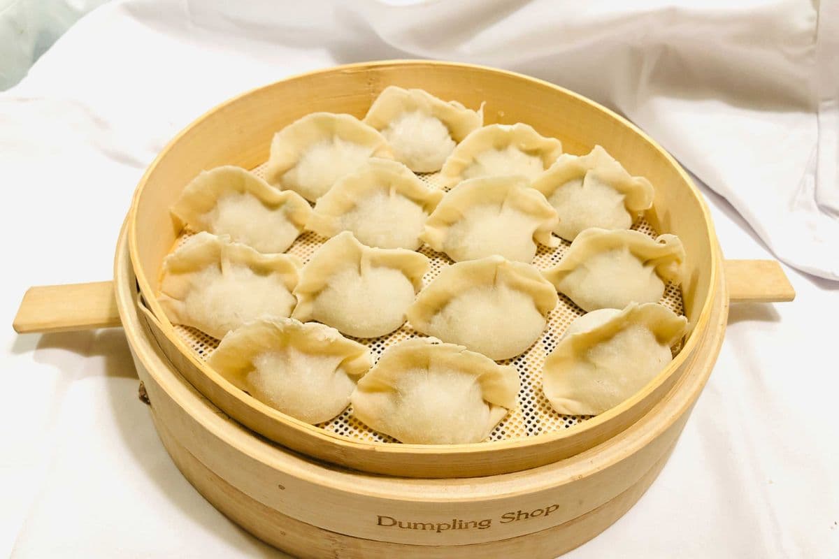21. Dumplings porc et coriandre (14 mcx) / Dumplings Pork and Coriander (14 pcs)