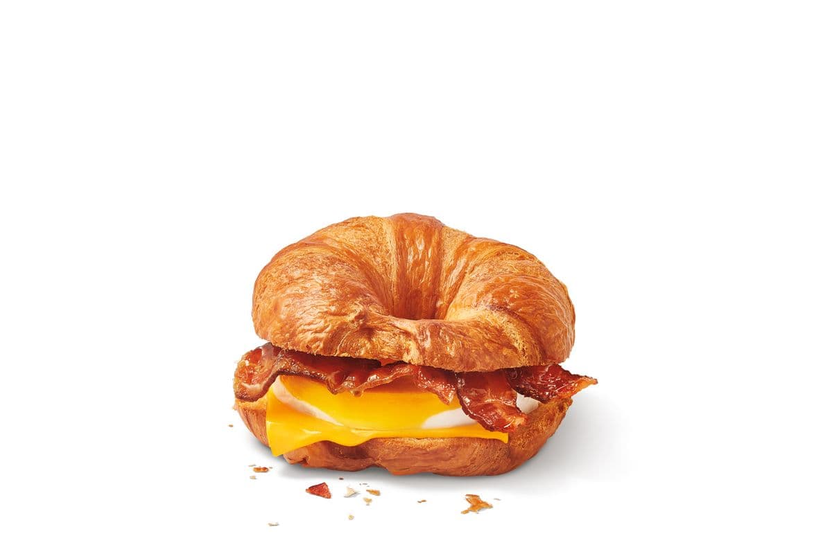 Maple Bacon Cheddar Croissant Breakfast Sandwich