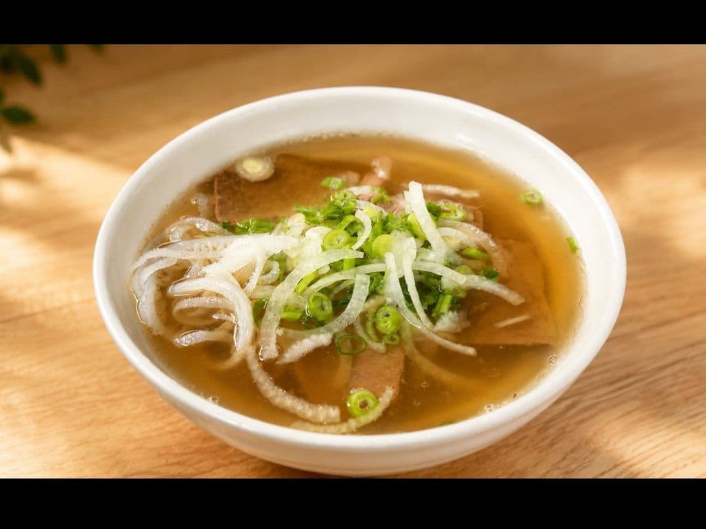 218. Well Done Brisket and Tripe Rice Noodle Soup