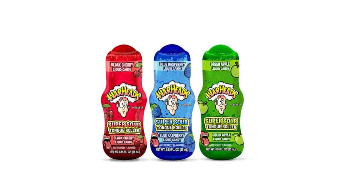 Warheads Super Sour Tongue Roller Liquid Candy - USA