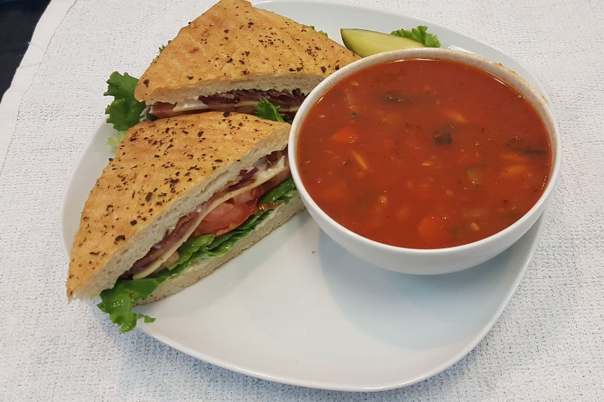 B.L.T. Flatbread Panini with Havarti on Focaccia
