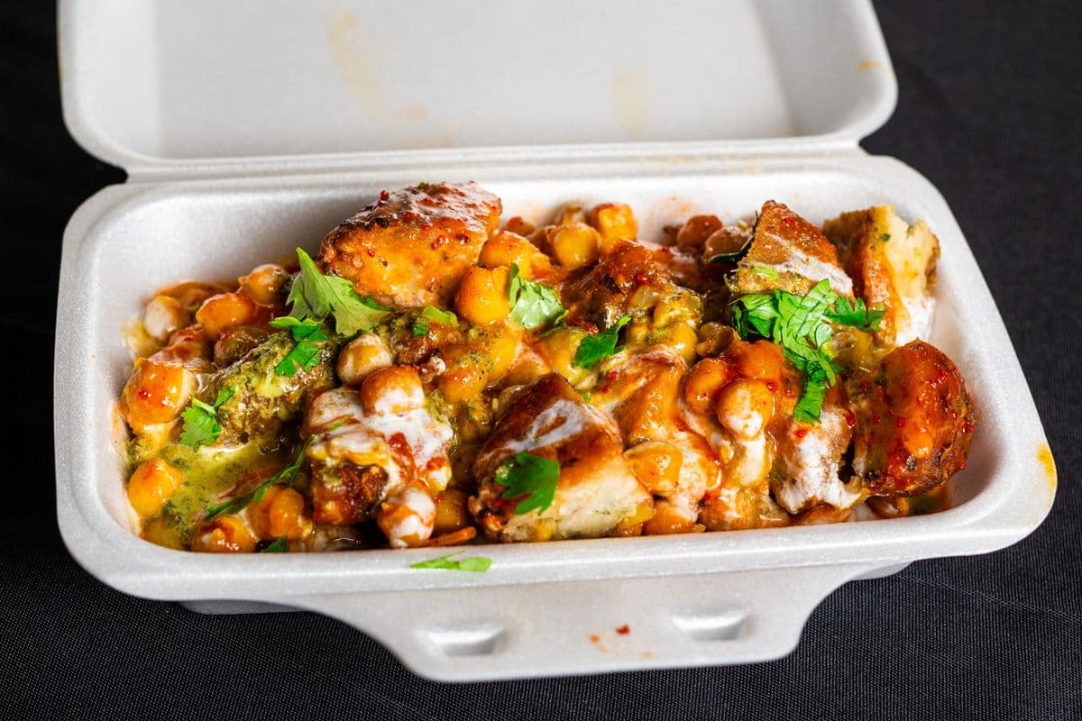Aloo Tikki Chana Chaat
