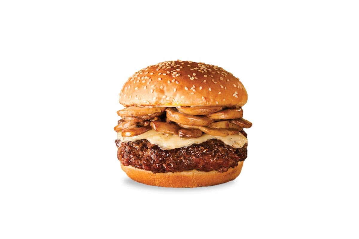 MUSHROOM SWISS BURGER