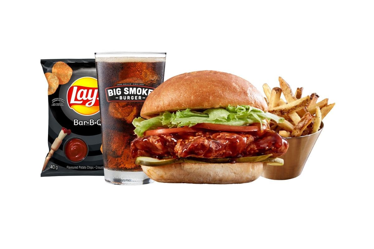 Barbeque Chicken Burger Combo