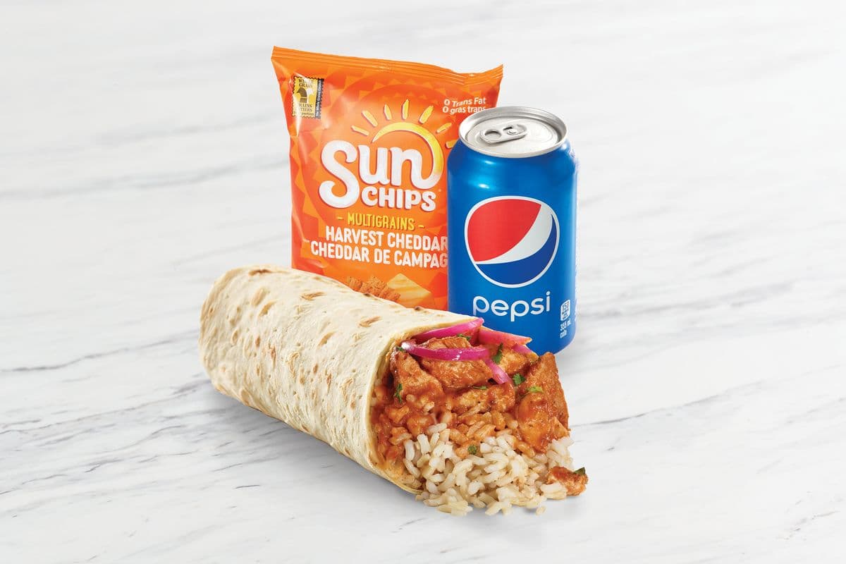Butter Chicken Extreme Burrito Combo