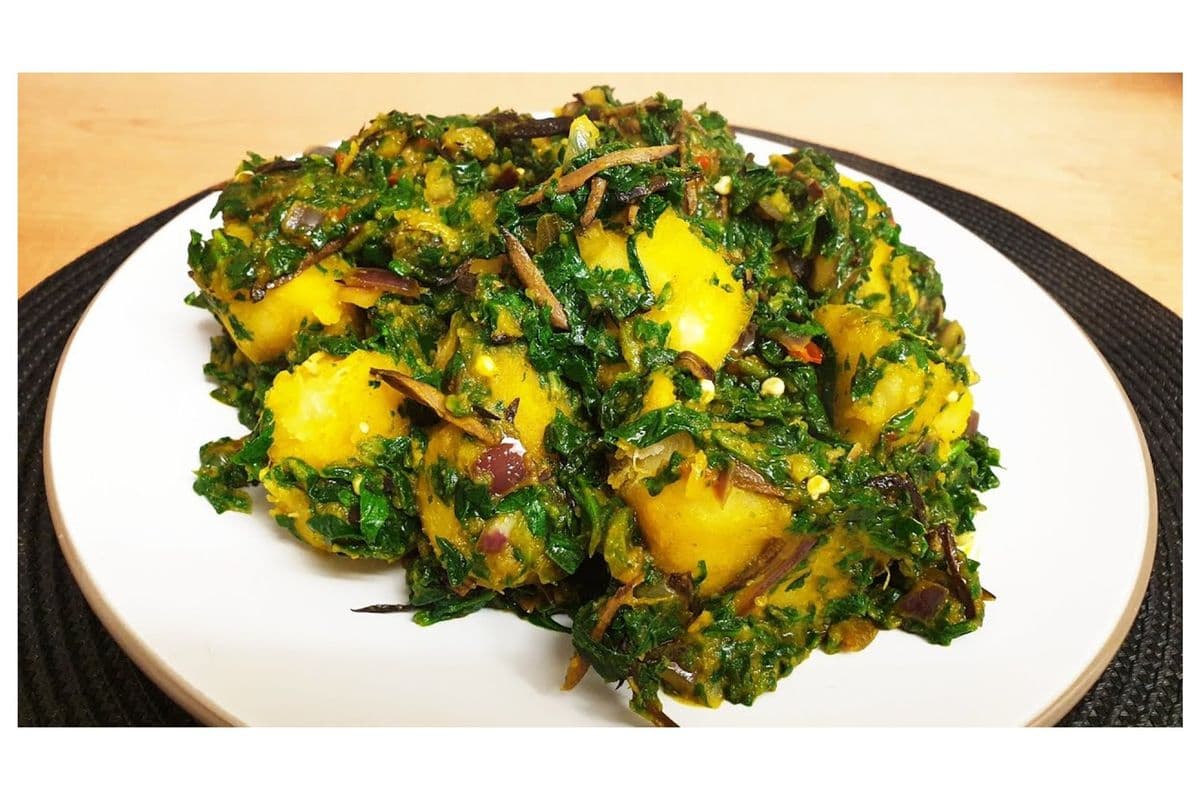 Vegetable Yam With Ugba