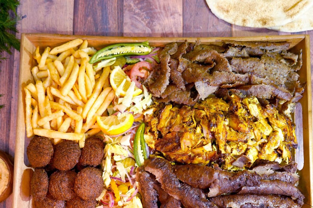 Family Mixed Donair Platter F-1