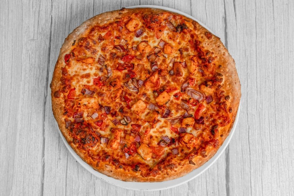 Gluten Free Butter Chicken Pizza