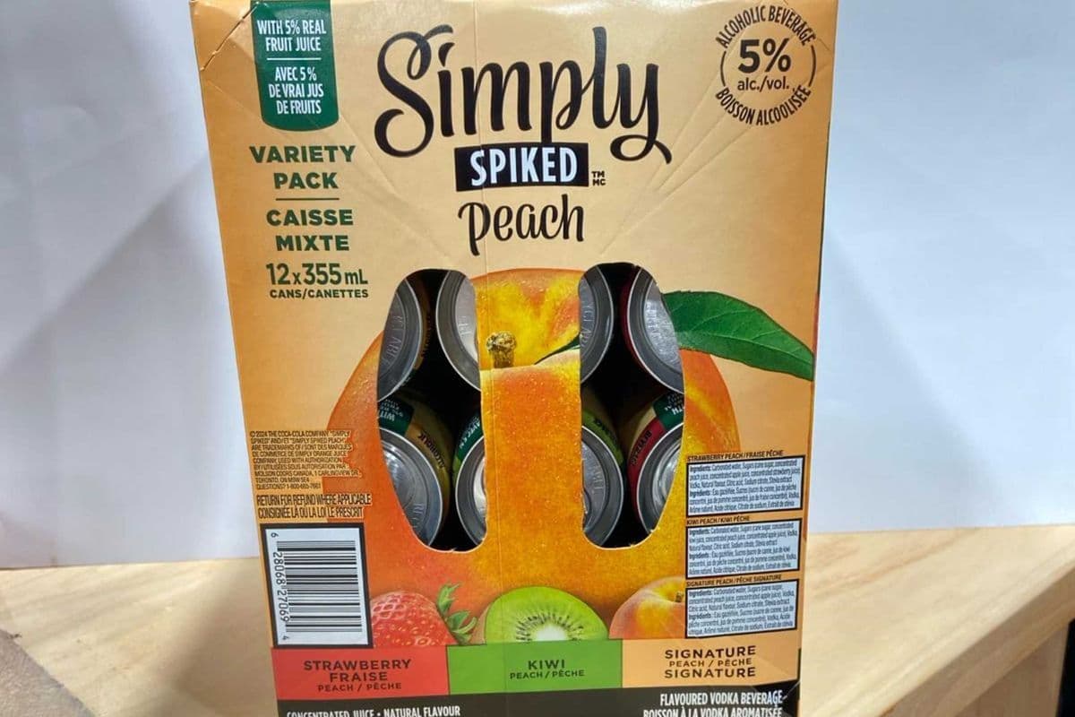 SIMPLY SPIKED PEACH MIXER 12 CAN (1 x 12X355 ML)