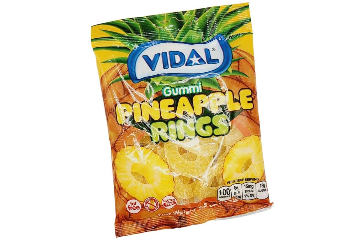Vidal Pineapple Rings (100 g)
