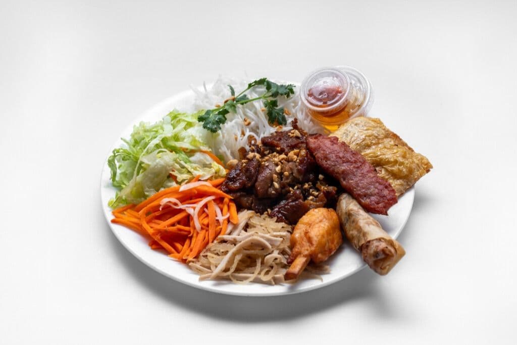 Grilled Lemongrass Pork Vermicelli Bowl