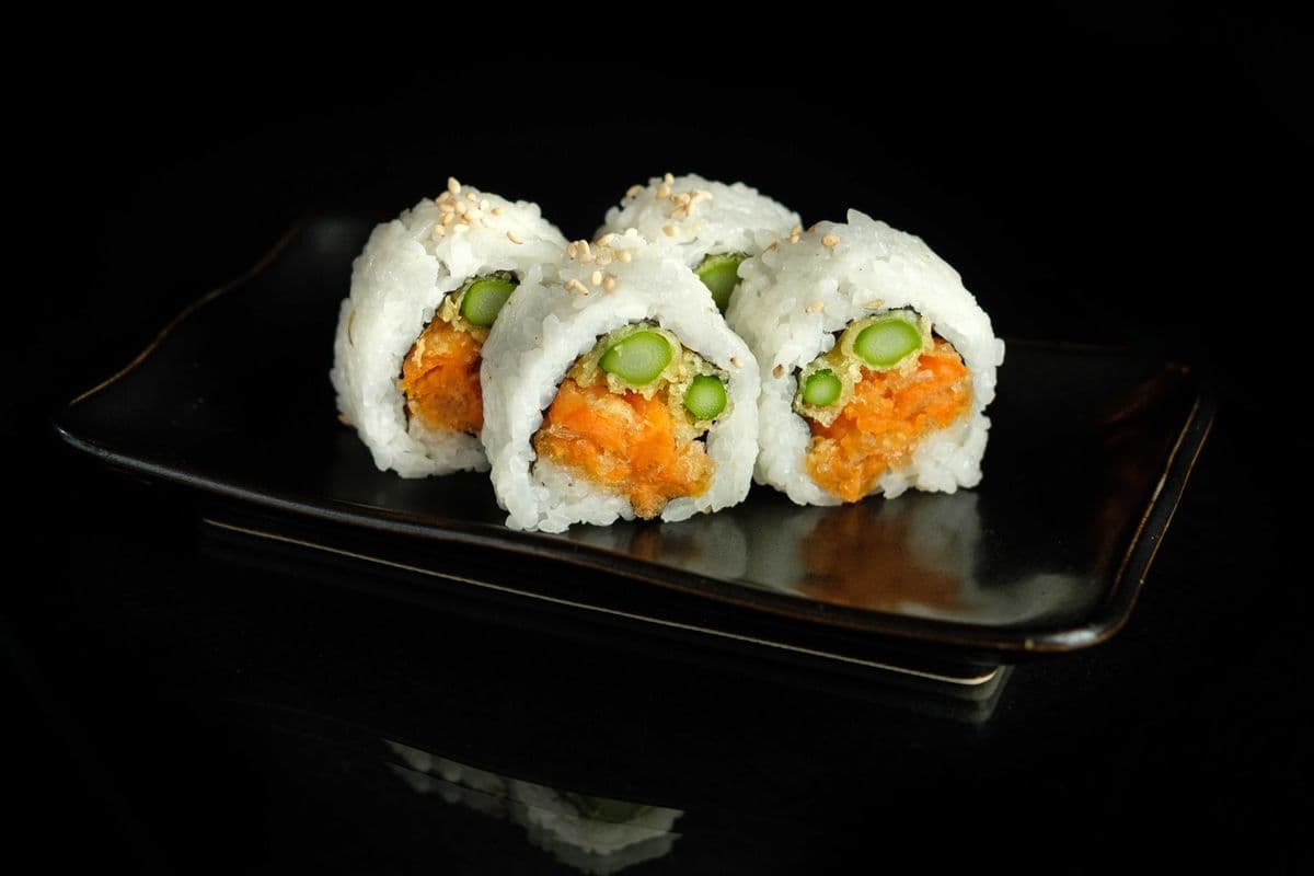 Yam and Asparagus Tempura Roll
