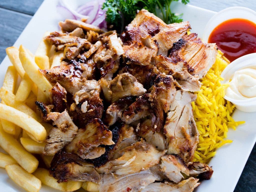 L Chicken Plate HH Rice/Fries