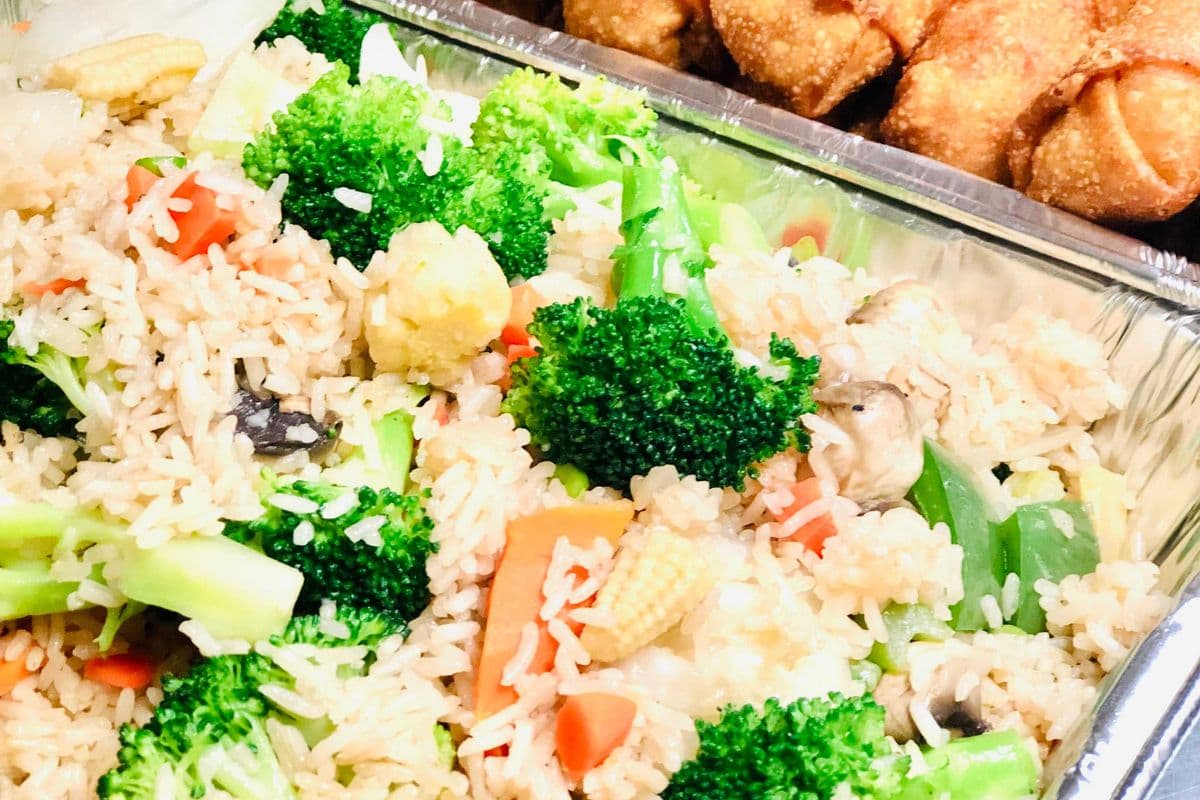A. Vegetable Fried Rice Party Tray