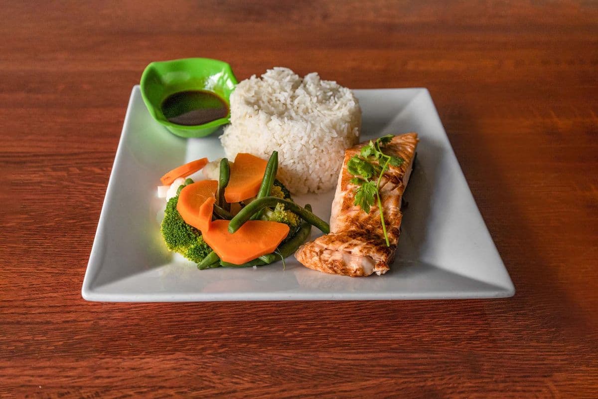 49. Grilled with Teriyaki and Mix Vegetable with Rice