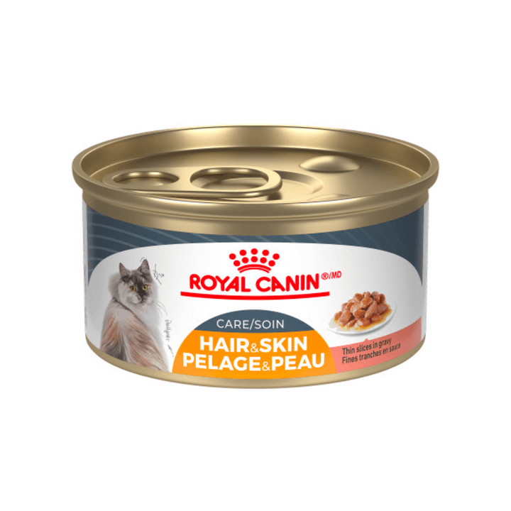 Royal Canin Wet Cat Food - Hair & Skin Care Thin Slices In Gravy Canned (3 oz)