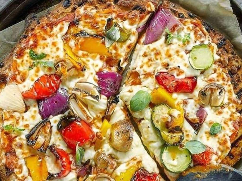 Pizza grillée végétarienne / Veggie Grilled Pizza