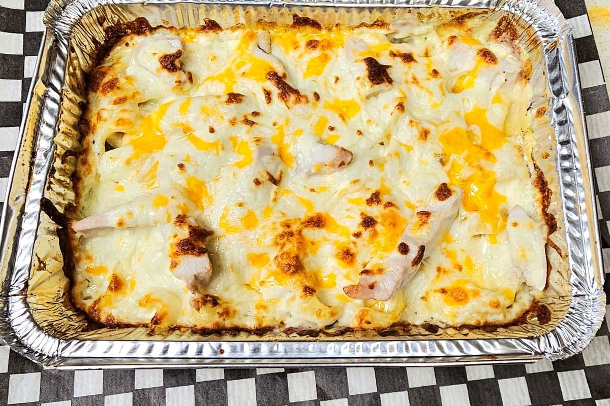 Baked Chicken Fettuccini Alfredo