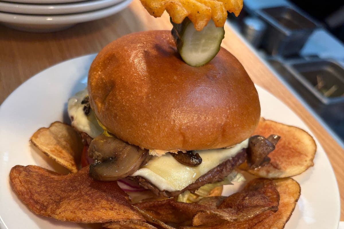 Mushroom Mozzarella Burger
