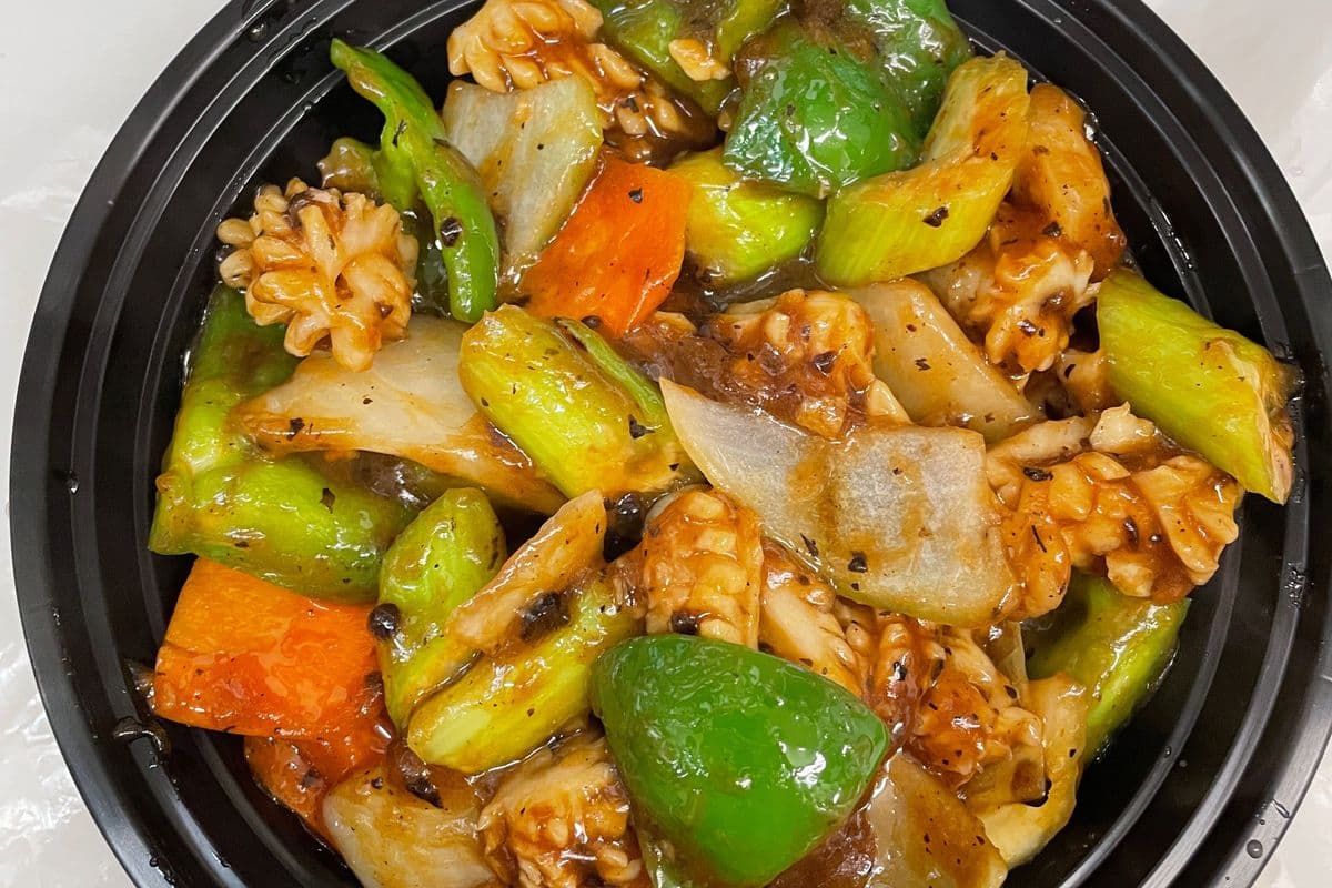 91. Black Bean and Garlic Squid