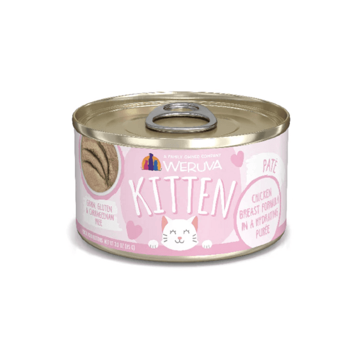 Weruva Wet Cat Food - Weruva Kitten Chicken Breast Formula Chicken Breast in a Hydrating Purée Canned (3 oz)
